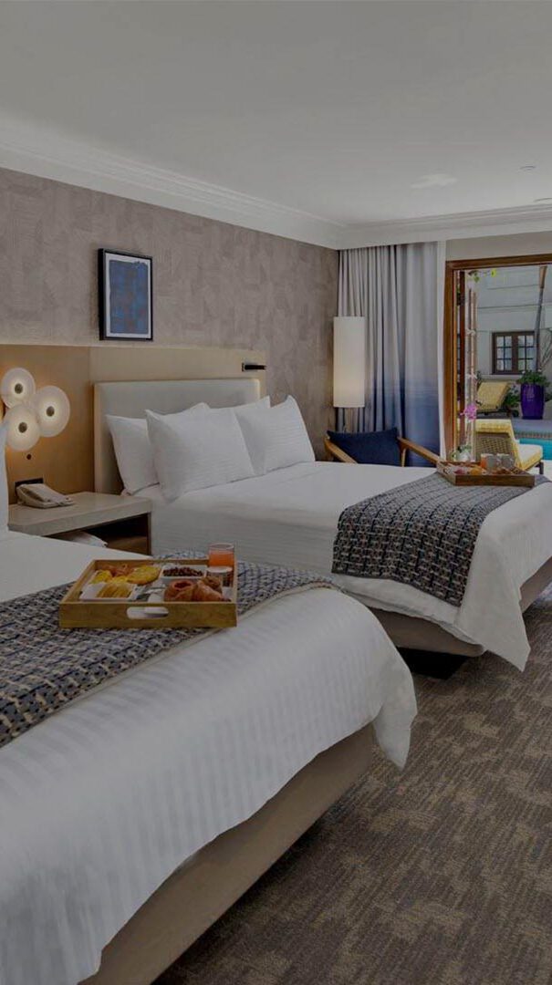 Guest room with two queen beds